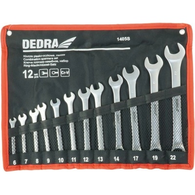 Dedra sada klíčů ploché CrV 12ks 6-22mm 1405S
