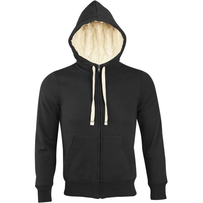Sol's Unisex mikina SHERPA 00584312 čierna