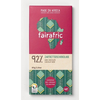 Fairafric horká čokoláda 92% 80 g
