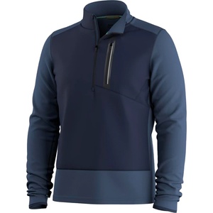 Smartwool Мъжки вълнен пуловер Smartwool Active Fleece Wind 1/2 Zip Fleece jumper - Deep Navy - размер XL (005-7533-0114)