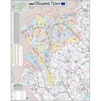 Mapmedia Карта на община Трън