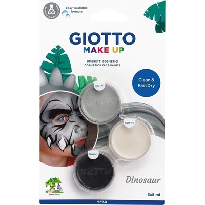 GIOTTO Make Up Комплект бои за лице Динозавър 3 × 5 ml 3 бр (F475600)