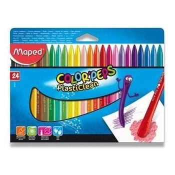 Maped Voskovky Color'Peps Plasticlean 24 farieb