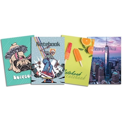 Екобелан Тетрадка А4, 40 листа, ред, офсетова хартия