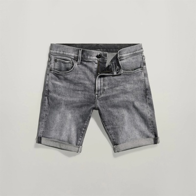 G Star Къси панталони G Star 3301 Slim Denim Shorts - Faded Gry
