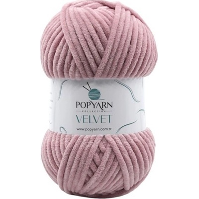 POPYARN Pletací příze Velvet B07 - růžová