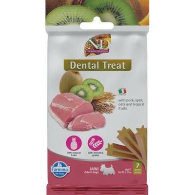 N&D TROPICAL Dog Dental Snack Pork Mini 60 g