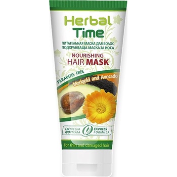 Herbal Time vyživující vlasová maska s Měsíčkem Lékařským a Avokádem 200 ml