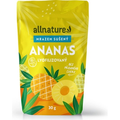 Allnature Ananás sušený mrazom kúsky 20 g