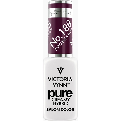 VICTORIA VYNN Hybridní gel lak PURE CREAMY HYBRID 188 Magenta Plum 8 ml