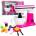LEAN Toys Toy Kitchen Blender for Kids Fruit Accessories Pink