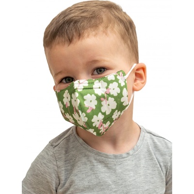 Balerina Czech Zdravotnický nano respirátor FFP2 PFHM731 dětský Green Flowers – Hledejceny.cz
