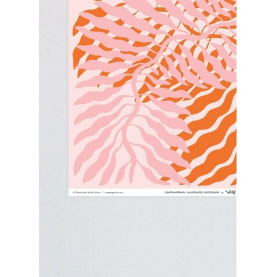 Wrap Plakát by Linnéa Andersson oranžový růžový 50x70cm