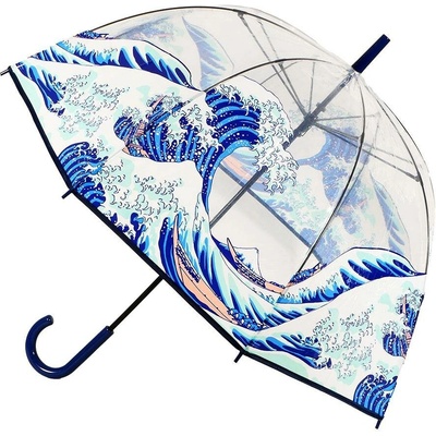 Moriarty Art Project deštník průhledný Velká vlna u Kanagawy Hokusai