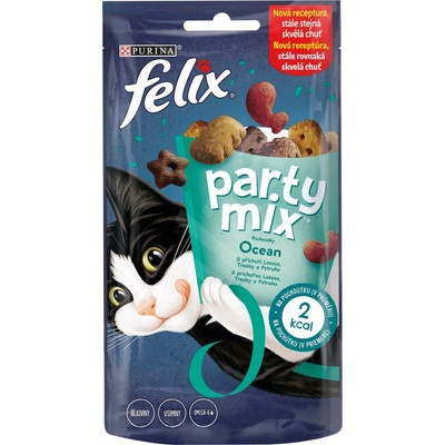 Felix party mix Ocean mix losos pstruh a treska 8 x 60 g