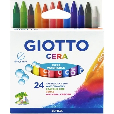 GIOTTO Мазен молив GIOTTO Cera кръгъл заострен 24 цвята 282200 (282200)