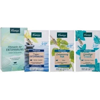 Kneipp Wellness Moment dárková kazeta unisex koupelová sůl Goodbye Stress 60 g + koupelová sůl Pure Relaxation 60 g + koupelová sůl Deep Relaxation 60 g