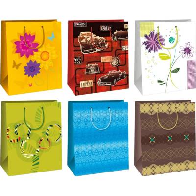 Ditipo Darčeková taška DAB mix motívov, 26,4 x 13,6 x 32,7 cm, 1 ks