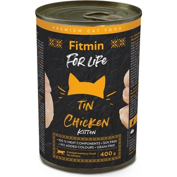 Dibaq Fitmin For Life Консервирана храна за котенца с птиче месо 400 g