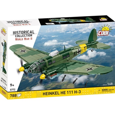 COBI 5771 WW II Nemecký stredný bombardér HEINKEL HE 111 H-22 so strelou V1 1:48