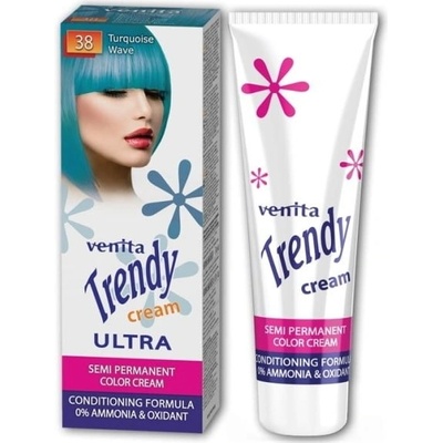 Venita Trendy Cream 38 tyrkysová vlna 75 ml