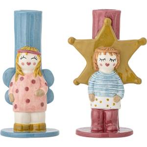 Bloomingville Глинени свещници в комплект 2 бр. Bisby - Bloomingville (82063343)