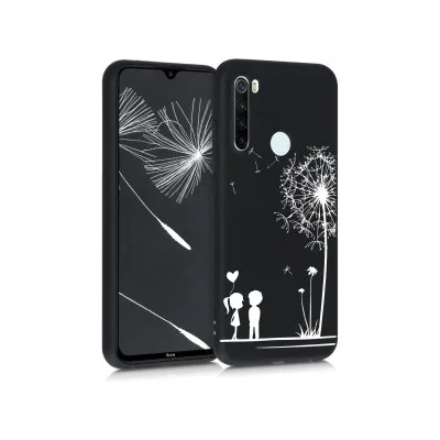 kwmobile Калъф с дизайн глухарчета за Xiaomi Redmi Note 8T - черен