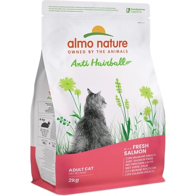 Almo Nature Anti Hairball s lososem 2 x 2 kg