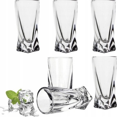 Bohemia Crystal Poháre na pálenku Quadro 2K936 0 99A44 6 x 50 ml