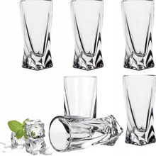 Bohemia Crystal Poháre na pálenku Quadro 2K936 0 99A44 6 x 50 ml