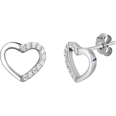 Preciosa Srdiečkové náušnice s kubickou zirkóniou True Love Royal Lagoon 5437 00