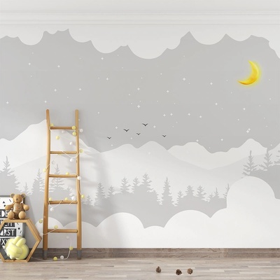 Art gift Тапет за детска стая - Бели планини