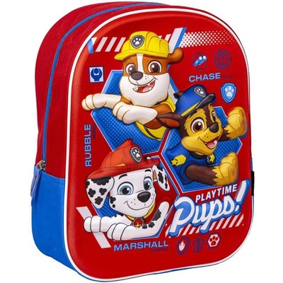 Cerda ДЕТСКА РАНИЦА 3d paw patrol ЧЕРВЕН 31 СМ