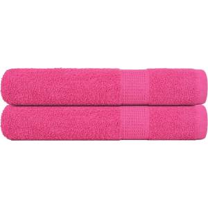 vidaXL Кърпи FROGN 2 бр. Розови 100x200 см 360 г/м2 (137058)