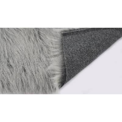 Umelá kožušina, šedo strieborná, vlas 60 mm, šírka 150 cm, metráž