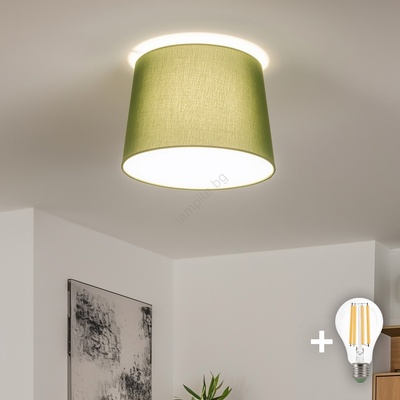 Brilagi - LED плафон CERIA 1xE27/40W/230V Ø 30 см зелен (BG3655)