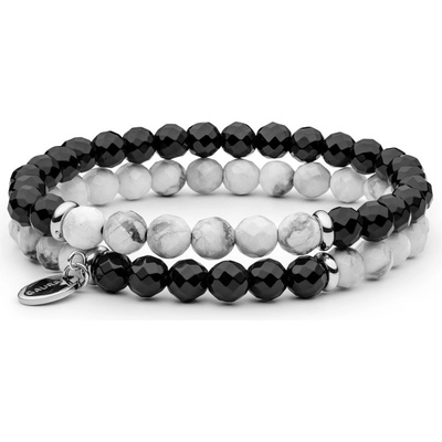 Gaura Pearls souprava dvou náramků Lara howlit onyx 214-41B