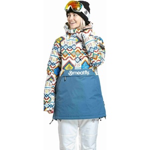 Meatfly дамска SNB & SKI якета Aiko White Jones / Slate Blue Meatfly | Byal | ЖЕНИ | XS