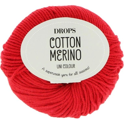 Drops Cotton Merino 06 červená