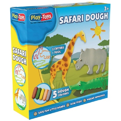 Play-Toys Комплект с моделин Play-Toys - Направи си животни (3851)