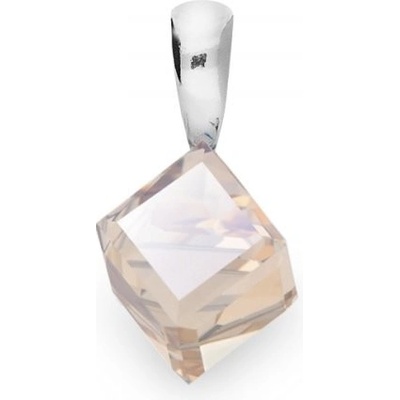 Spark Přívěsek se Swarovski Elements Cube Small, krystal ve tavru krychle zlaté barvy WJ48416GS