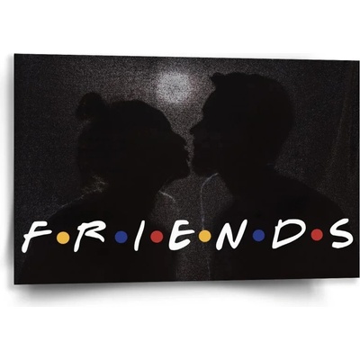 Sablio Obraz Seriál Priatelia FRIENDS Bozk - 60x40 cm