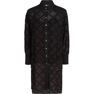 KARL LAGERFELD Блуза черно, размер 38