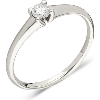 Lillian Vassago Prsten s briliantem v bílém zlatě LLV81 DR025W