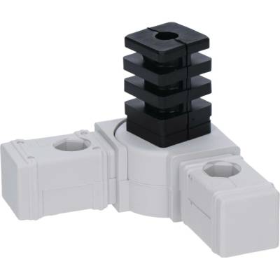 Plastová spojka - pohyblivý 180° rohový kus vhodný do profilu velikosti 30x30x2mm