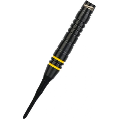 One80 Raise B - Black - Yellow Rings - 17g