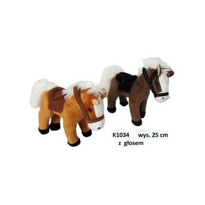 SUN-DAY Mascot Horse with sound 25cm 2 colors 138972 Sunday mix price for 1 piece
