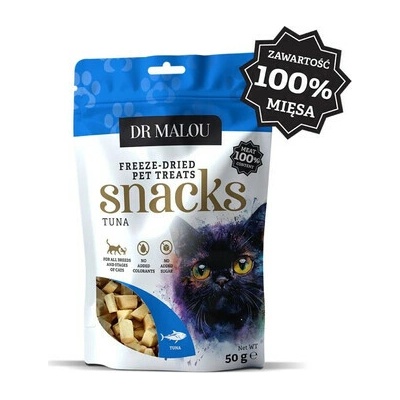DR MALOU Mäsové kocky 100% lyofilizovaného mäsa tuniaka 50 g