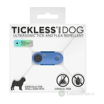 Tickless MINI DOG ultrazvukový odpudzovač kliešťov a bĺch pre psov, dobíjací, greek blue 1x1 ks
