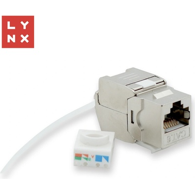 LYNX keystone STP Cat6, samozařezávací, stříbrný